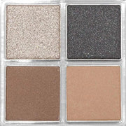 Palladio Eyeshadow Quads, Velvety Pigmented Blendable Matte, Metallic & Shimmer Finishes, Creamy Formula, Four Way Quad Ey...