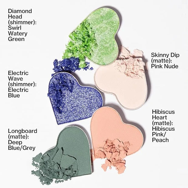 Pacifica Eyeshadow Palette – Waikiki Mineral Eyeshadow, Blendable Shimmer & Matte Shades w/Velvet Matte, Shimmer & Metalli...