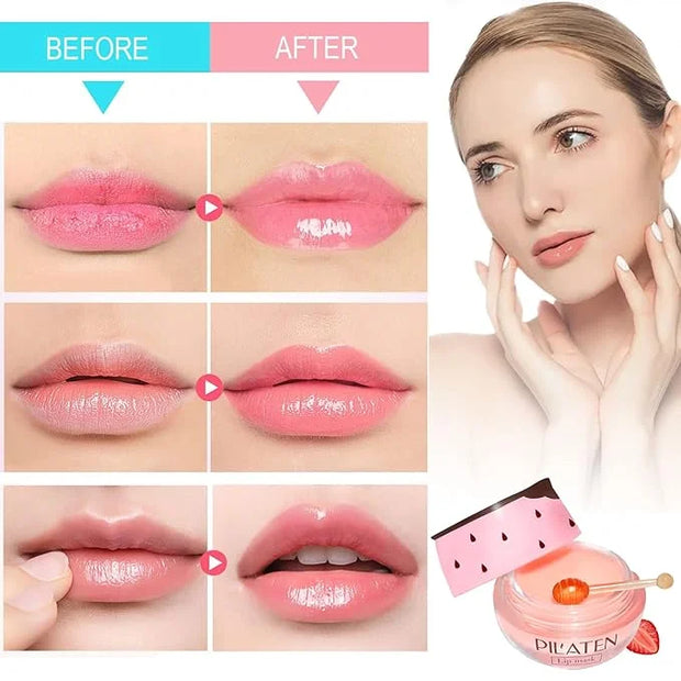 Strawberry Lip Balm Honey Pot, Strawberry Exfoliator(1-Strawberry)