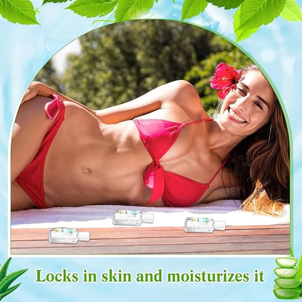 24 Pcs Mini Aloe Vera Gel 1oz Soothing Moisture Aloe Gel Travel Size Aloe Vera Gel Moisturizing Face Skin Aloe Vera Gel Bu...