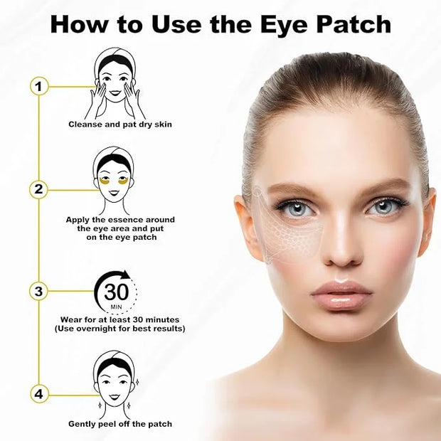Hotodeal Under Eye Patches (10 Pairs), Using Under Eye Mask Overnight, Eye Patches for Puffy Eyes and Dark Circles, Anti-w...