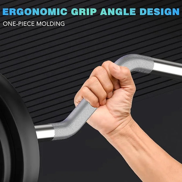47" EZ Curl Bar Weight Lifting Bar 1-inch Curling 2 Star (300lb Weight - Product Image