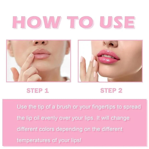 Color Changing Lip Glow Oil Set - 2PCS Changing
