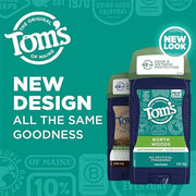 Tom's of Maine Antiperspirant Deodorant for Men, North Woods, 2.8 oz, Pack of 3 (Packaging May Vary) - Product Image