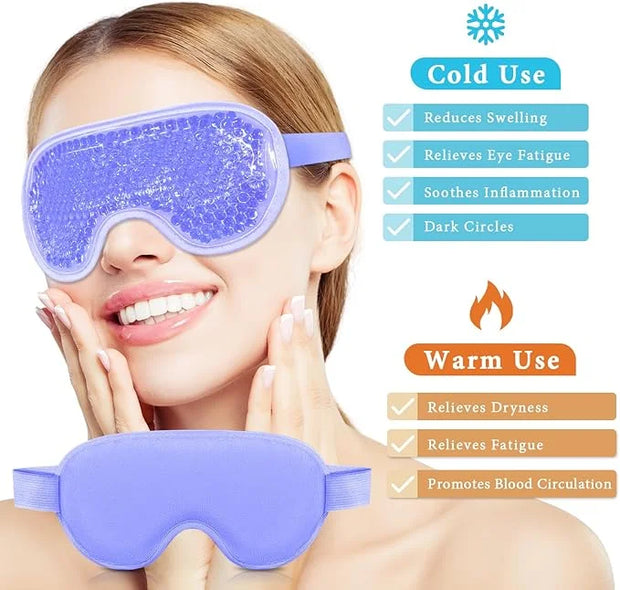 Ice Face Mask and Eye Ice Roller 5Pack Beauty Skin Care Tools Set, Eye Mask for Dry Eyes Face Depuffer Wrinkles and Liftin...