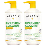 Alaffia EveryDay Coconut Conditioner, Coconut Lime 32 FZ (Pack of 2) - Product Image