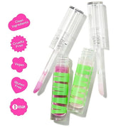 YAWN Lip Gloss Duo | High-Shine Gloss | Soothing Sunflower Seed Oil | Non-Toxic, Cruelty Free, Vegan | Makeup for Kids, Tw...