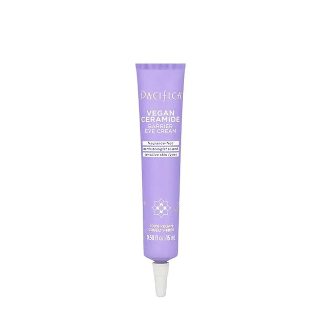 Pacifica Vegan Ceramide Barrier Eye Cream – Hydrating Under Eye Moisturizer for Dry, Sensitive Skin, Fragrance-Free Treatm...