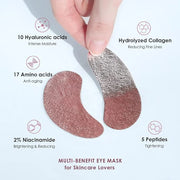 Sweet Dreams Collagen Glow Rose Gold Eye Masks under eye patches for puffy eyes + Sweet Dreams Vanilla Lip Mask - Product ...