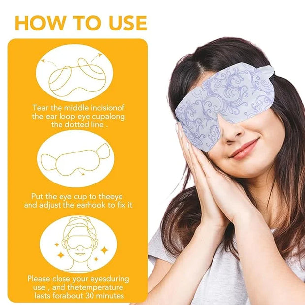 XPCARE Steam Eye Masks for Dry Eyes, Self Heated Steam Warm Eye Mask, Disposable Heated Eye Mask for Dark Circles, Puffy E...