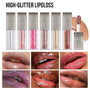 Mirror Glitter Lipstick, Sparkling Shimmer High Pigment Waterproof Long Lasting Lip Gloss, Shimmer Moisturizer Lip Gloss, ...