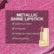 Oulac Pink Lipstick for Women with Metallic 3D Shine Lightweight Hydrating Formula, High Impact Lip Color, Vegan Beauty, F...