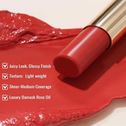 Oulac Moisturizing Shine Lipstick For Women Christmas Set 2PCS, 2 in 1 Tinted Lip Balm for Winter, Hydrated Juicy and Glos...