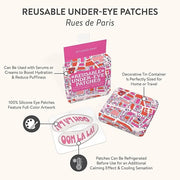 Studio Oh! Reusable Under-Eye Patches, Puffy Eyes Treatment and Under Eye Masks Skincare, 100% Silicone Eye Patches, Pairs...