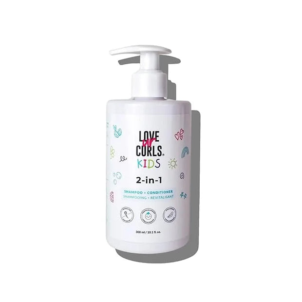 Love Ur Curls Kids - LUCK 2 in 1 Shampoo and Conditioner, Fragrance Free, Pediatrician Approved, Gentle Tear Free Unscente...