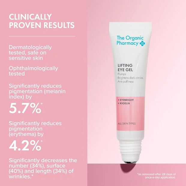 The Organic Pharmacy Lifting Eye Gel, Anti-Puffiness Treatment with Eyebright and Kigelia - Product Image