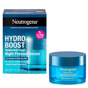Neutrogena Hydro Boost Night Pressed Serum, Hyaluronic Acid Face Moisturizer for Normal to Extra Dry Skin, Delivers Overni...