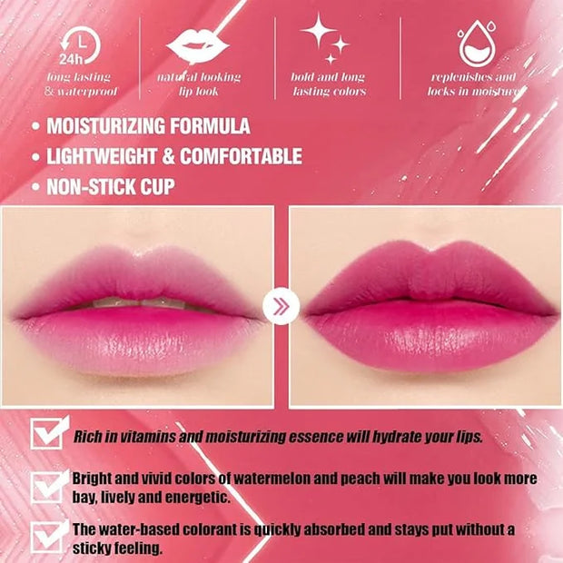 Water Lip Tint Red Grapefruit/Grape,korean Lip Tint Stain Grapefruit/Grape,korean