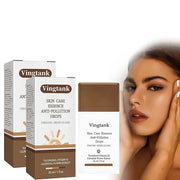 Vingtank 2 Bottles Skin Care Essence Anti-Pollution Drops - Bronzing Serum & Facial Tanning Drops,Fake Tan Peptide Serum,L...