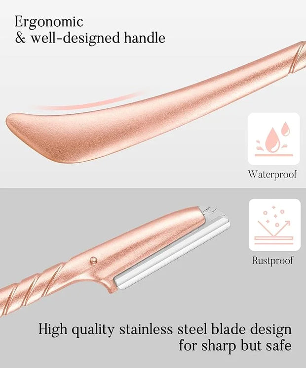 ennva Eyebrow Razor for Women-Eyebrow Trimmer Dermaplaning Tool-Ergonomic Eyebrow Shaper & Facial Razor for Peach Fuzz-Exf...