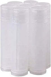 100Pcs 5ML Transparent Clear Empty Lip Balm