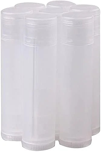 100Pcs 5ML Transparent Clear Empty Lip Balm