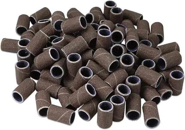 PANA 100 Pieces Nail Sanding Bands Professional Nail Manicure Great Fit for Nail Drill Bits for Acrylic Nails (240 Grit, B...