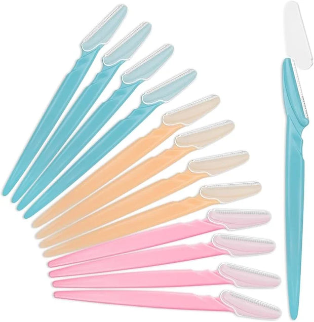 Eyebrow Razor for Women, 12 Pcs Dermaplaning Tool for Face Professional, Face Razor for Women Facial Hair Remover - Produc...