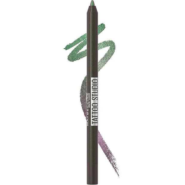 MAYBELLINE Tattoo Studio Long-Lasting Sharpenable Eyeliner Pencil, Glide on Smooth Gel Pigments with 36 Hour Wear, Waterpr...