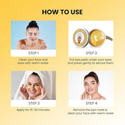 ABC Gold Eye Mask, Under Eye mask, and Collagen Eye Patches are suitable for puffy eyes and dark circles (30 Pair) - Produ...