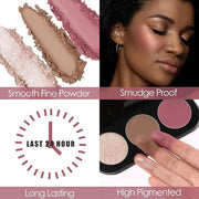 FOCALLURE Blush and Highlighter Palette,3 in 1 Contour Palette,Cruelty-Free Matte Bronzer Powder,Shimmer Illuminator Highl...