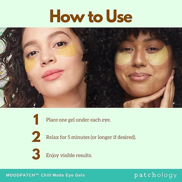 Patchology Chill Mode Under Eye Patches - Soothing, Oil-Infused Gel Eye Masks for Puffy Eyes and Dark Circles Treatment - ...
