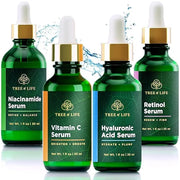 Tree of Life Beauty Facial Skin Care Set, Brightening, Firming, Hydrating, Dry Face, Dermatologist Tested - Niacinamide + ...