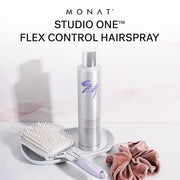 MONAT Studio One™ Flex Control Hairspray – Light to Medium Buildable Hold – Infused with REJUVENIQE® – Can be Used on Colo...