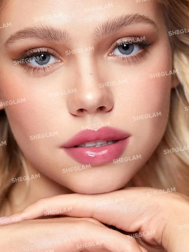 SHEGLAM Jelly Wow Tinted Lip Oil Plumping Lip Gloss Natural -Pinky Swear - Product Image