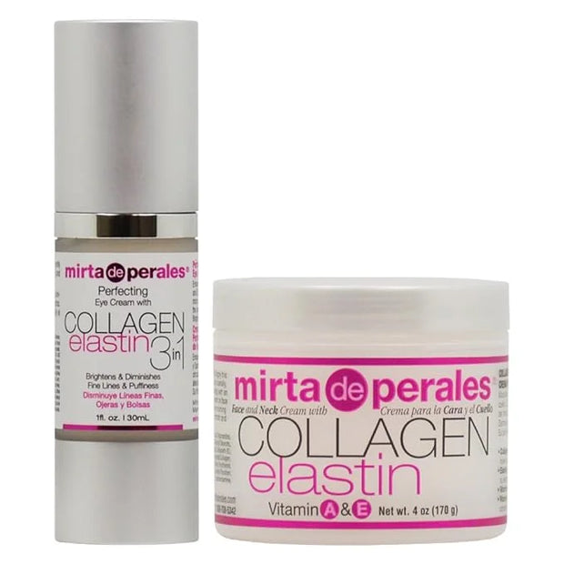 Mirta De Perales Collagen Elastin Eye Cream + Face and Neck Cream Set - Product Image