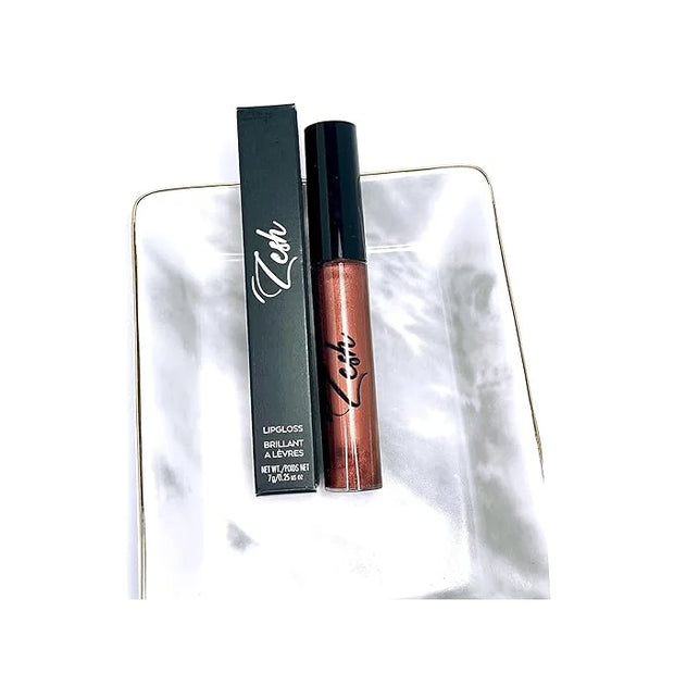 Zesh Cocoa Shine Lip Gloss - Enriched with antioxidant vitamin E and natural vanillin extract, 7g, Made in Canada - Produc...
