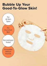 I DEW CARE Face Sheet Mask - Glow Up Bubbles | Vitamin and Niacinamide, Daily Skin Care,Facial Treatment, Illuminating, De...