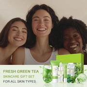 Green Tea Skin Care Kit Teenage Girls Gifts, 19-In-1 Facial Skin Care Routine Set Kit for Women/Girls, Hydrating Teen Skin...