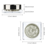 Single Glitter Eyeshadow, Shimmer Eyeshadow Palette, Korean Eye Glitter Makeup, Ultra-Blendable, Sparkle Gold Eye Shadow, ...