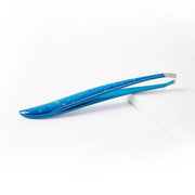 TRIM Azure Collection Slant Tip Tweezer – Precision-Ground Tips Grasp Even The Finest Hairs – Angled to Align with The Bro...