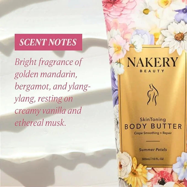 Nakery Skin Toning Body Butter for Women - Firming Body Lotion for Women - Peptide Infused Body Lotion for Crepey & Saggin...