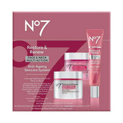No7 Restore & Renew Face & Neck Multi Action Skincare System - SPF 30 Day Cream with Vitamin C & Collagen Peptides + anti-...