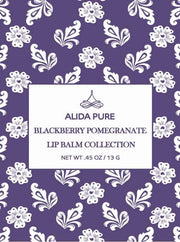 Blackberry Pomegranate Lip Balm Collection, Vegan Lips,