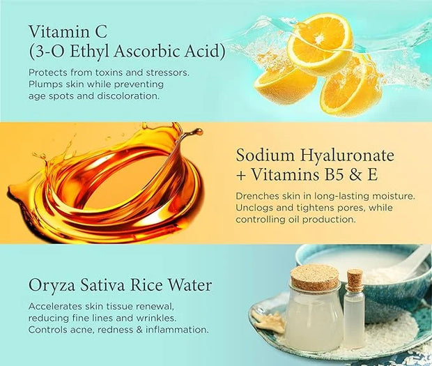 LILY SADO CITRUS KISS™ Vitamin C Moisturizer - Anti-Wrinkle Natural Vegan Daily Face Moisturizing Lotion - Hydrates, Softe...