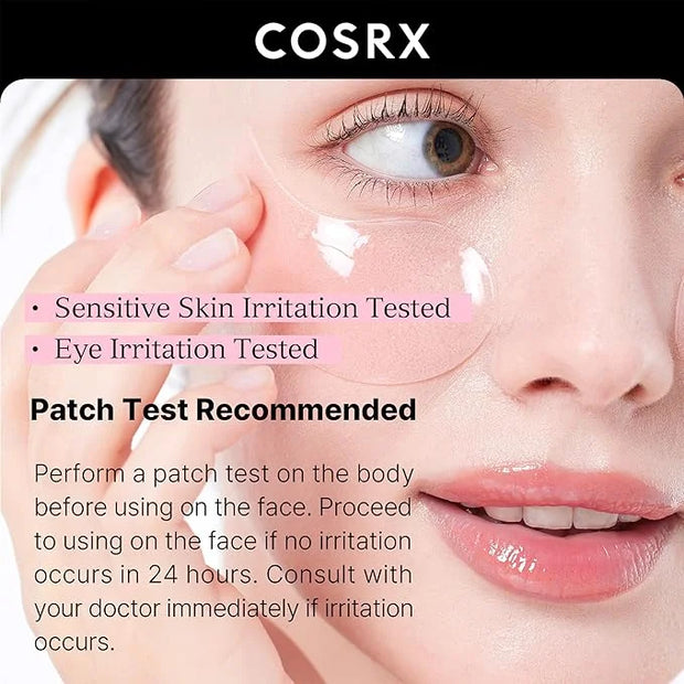 COSRX Under Eye Mask, Peptide Collagen Hydrogel Eye Patch for Puffy Eyes and Dark Circles, 60 Under Eye Patches, Korean Sk...