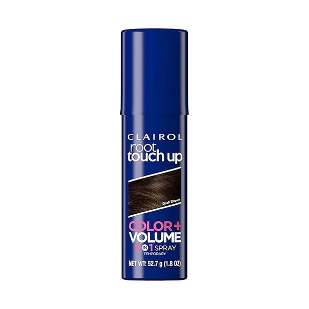 Clairol Root Touch-Up Color + Volume 2-in-1 Temporary Spray, Dark Brown Hair Color, Pack of 1 - Product Image