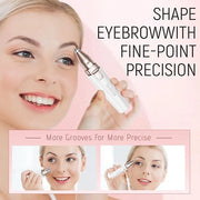 Rechargeable Facial Hair Remover for Women: 2-in-1 Device for Shaping Eyebrows and Removing Face Peach Fuzz (Pearl White) ...