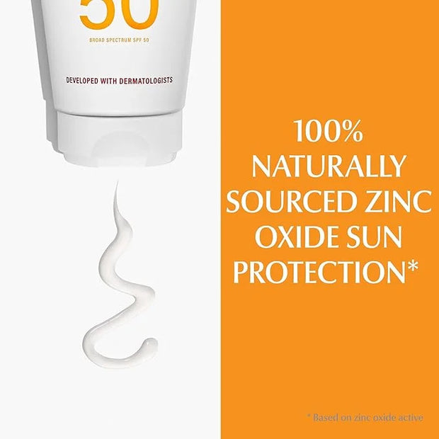 Eucerin Sun Sensitive Mineral Baby Sunscreen SPF 50, Sunscreen Lotion with Zinc Oxide Protection, Mineral Sunscreen, 4 Fl ...