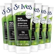 St. Ives Blackhead Clearing Face Scrub, Clears Blackheads & Unclogs Pores, Green Tea & Bamboo, Salicylic Acid Acne Treatme...